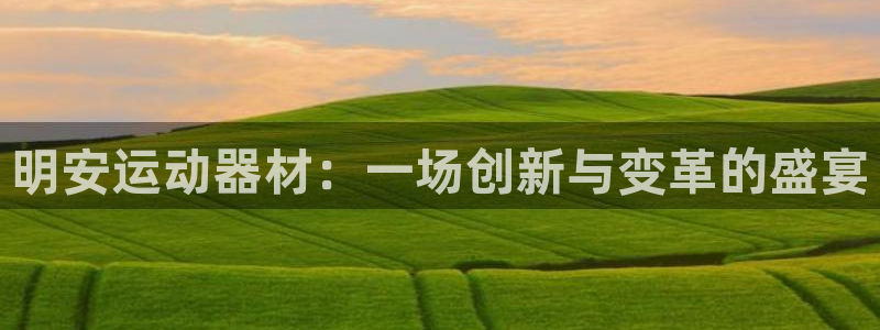 海南凯捷体育发展怎么样:明安运动器材:一场创新与变革的盛宴
