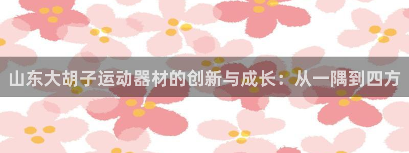 凯捷体育招商电话地址查询:山东大胡子运动器材的创新与成长:从